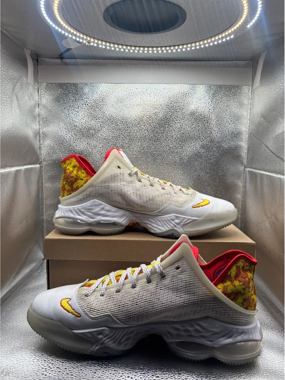 Nike LeBron 19 low magic fruity pebbles